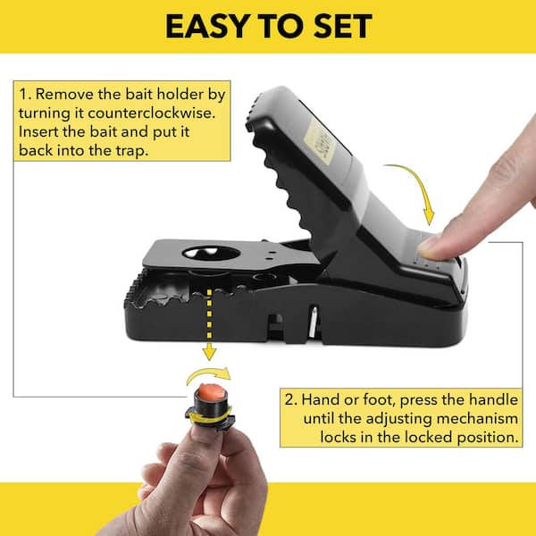 Heavy Duty Plastic Mouse Trap Rat Catcher -