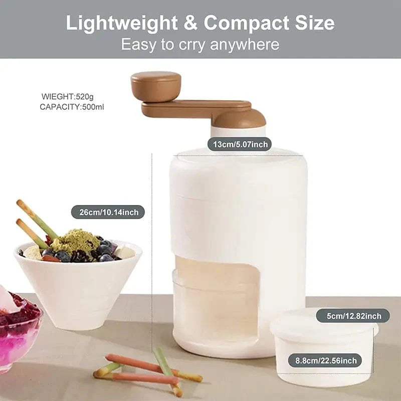 Summer Ice Crusher, Home Manual Ice Crushers Tool, Handheld Snow Manual Crushing Ice Machine, Multifunctional Hand Block Shaved Ice Device, Portable Small Manual Smoothie Ice Maker Kitchen Tools, Portable Snow Cone Machine