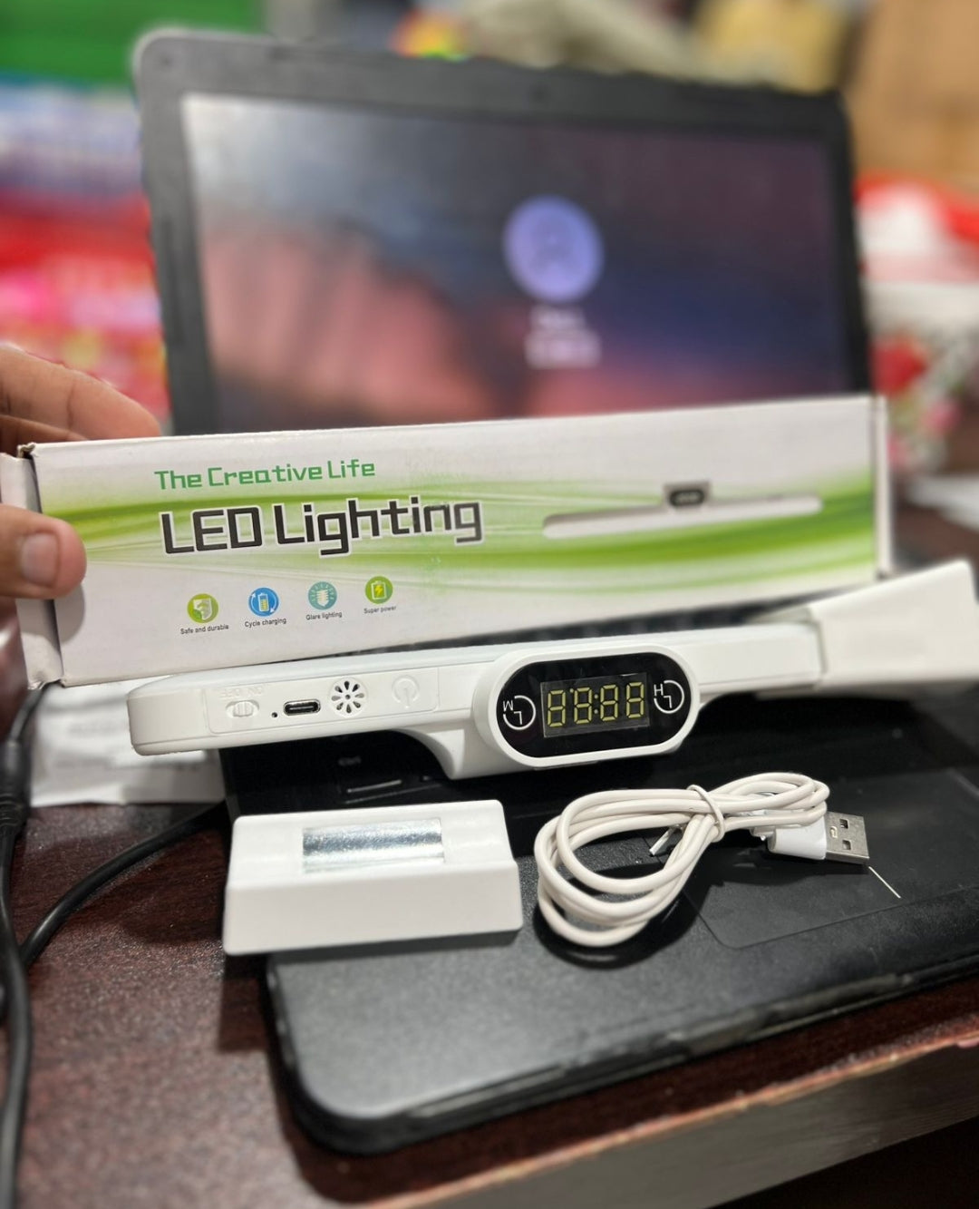 The creative life led lighting safe and durable cycle charging glare lighting super power