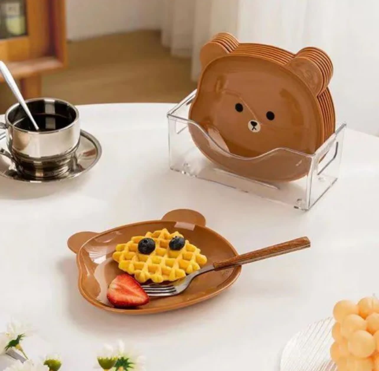 8pcs Bear Plate set