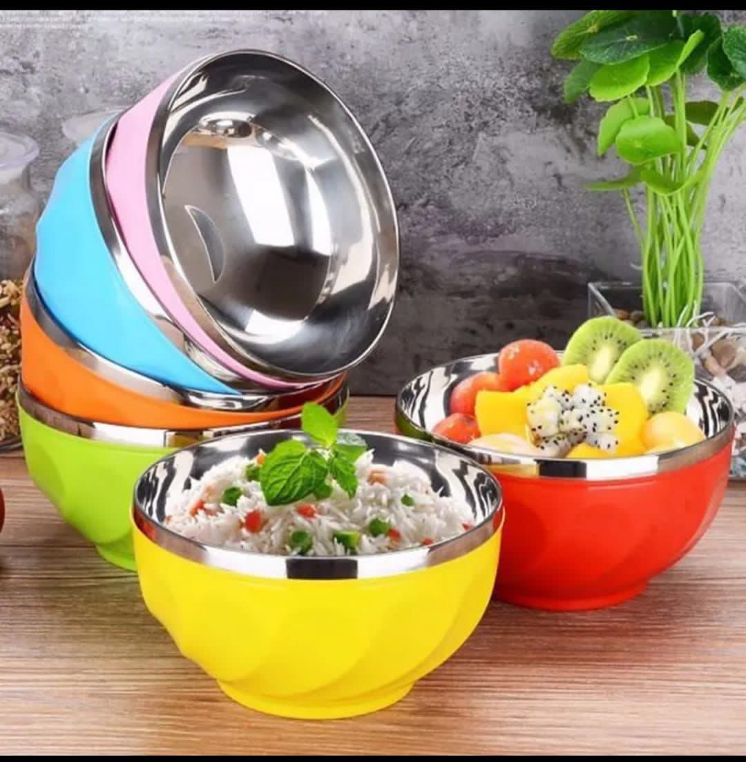 Steel soup bowl