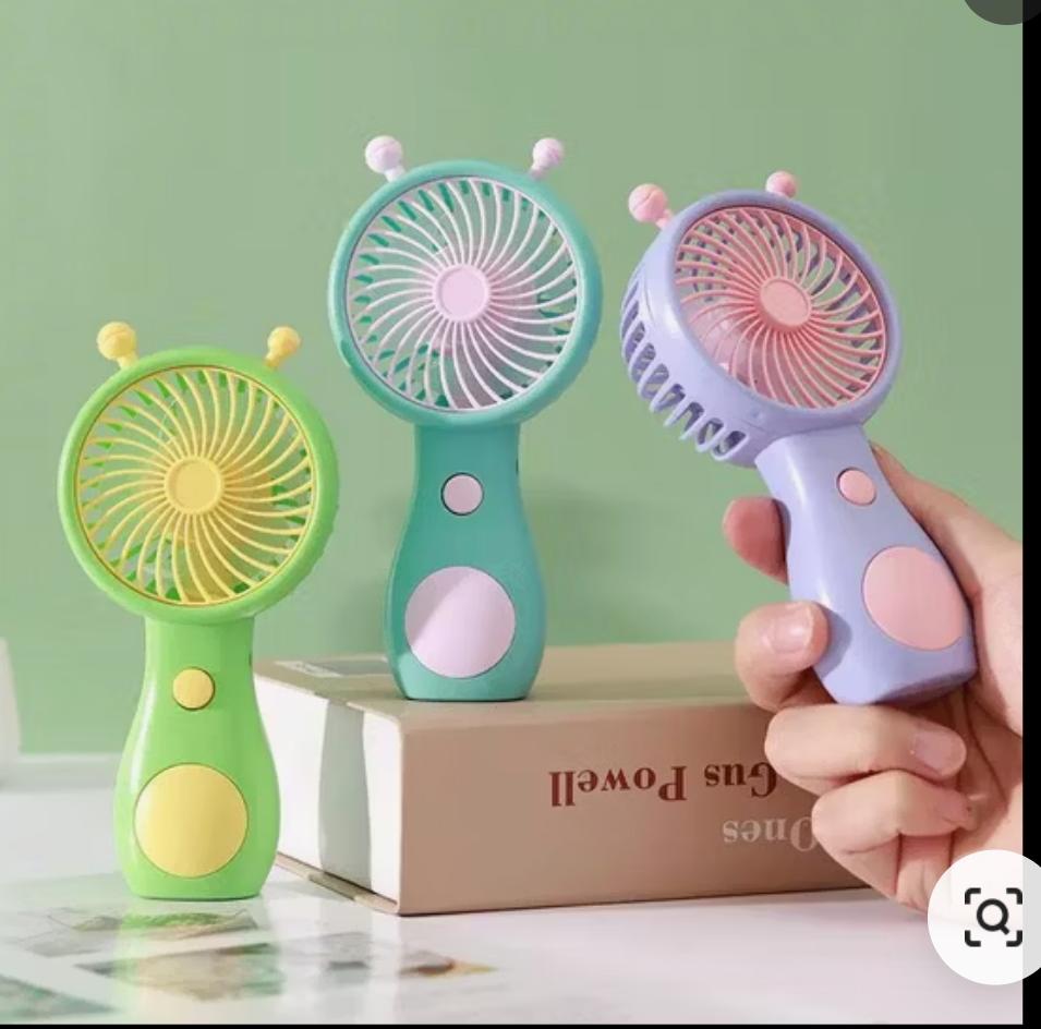 Mini snail-style portable fan