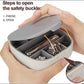Eleven Rings travel mini jewelry box ring organizer for ring earrings necklaces with mirror
