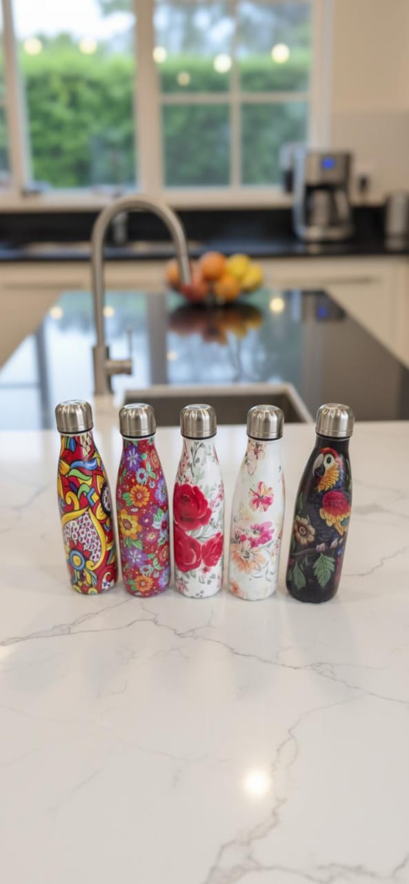 Approx 600ml Stainless Steel Flower Bottle