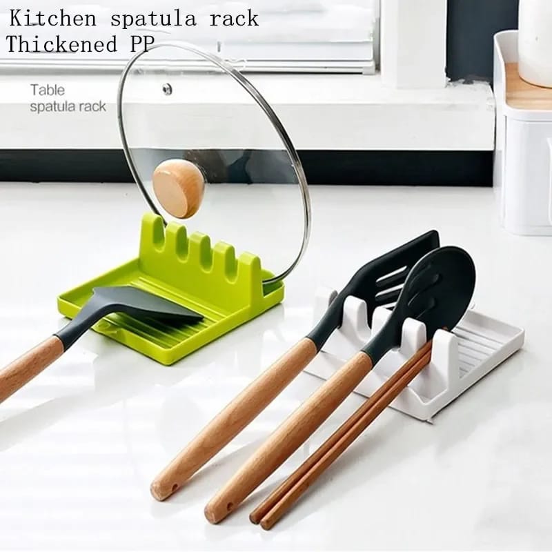 Kitchen Organizer Plastic Spoon Holders for Fork Spatula Rest Shelf Spoon Pot Lids Holder Tableware Storage Rack Cooking Tools
