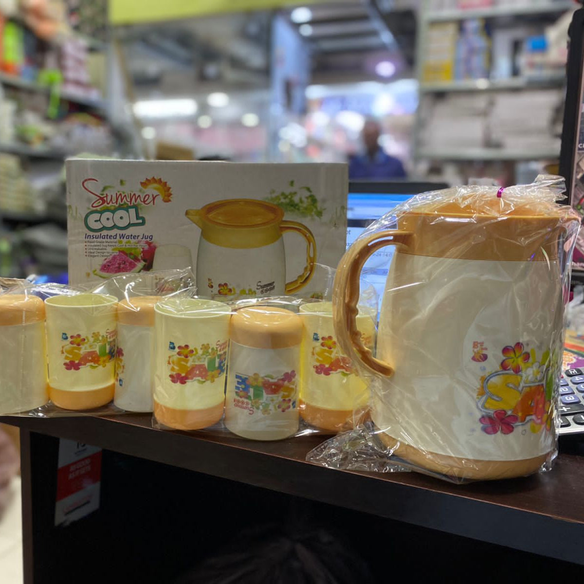 6pcs Glass and 1pcs Jug Set with Box Packing