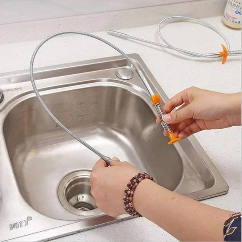 Stainless Steel Sink Drain Wire Opener 90Cm