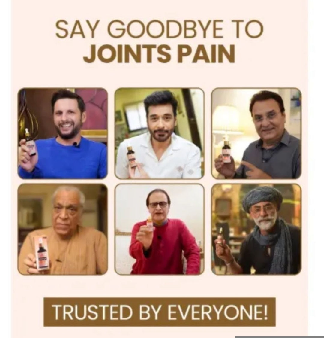 Oils Blend For Joints Pain, Back Pain, Knee Pain & Elbow Pain