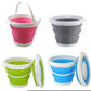5 Liter Portable Folding Bucket for Face Washing, Laundry and Traveling, Space-Saving and Durable Water Basin