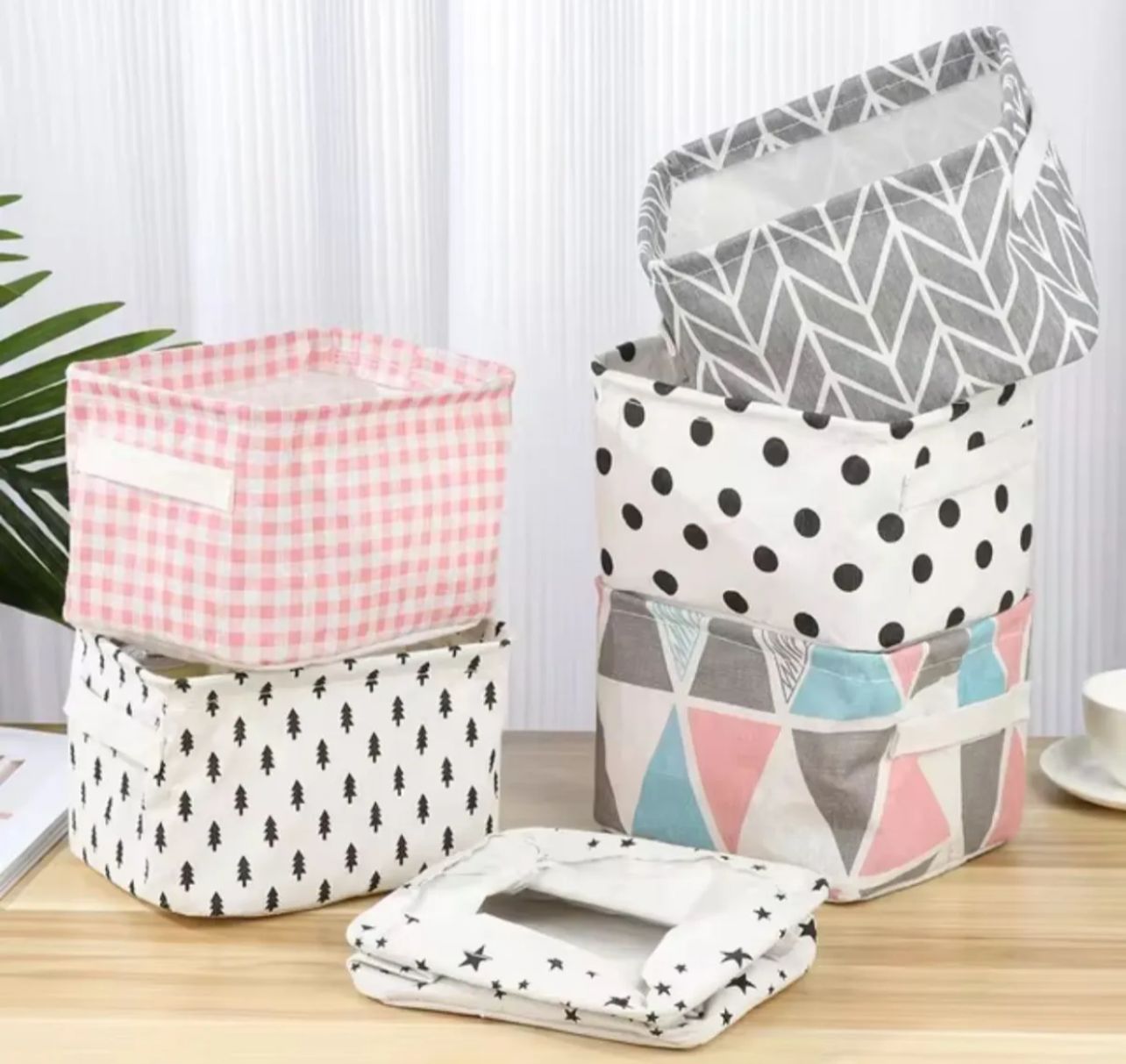 Mini Oxford Organizer Basket (Random Colours)