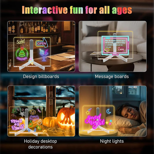 Acrylic LED Writing Message Board