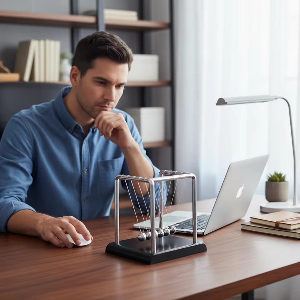 Sealive Newton's Cradle Large Heavy Duty Steel Balls