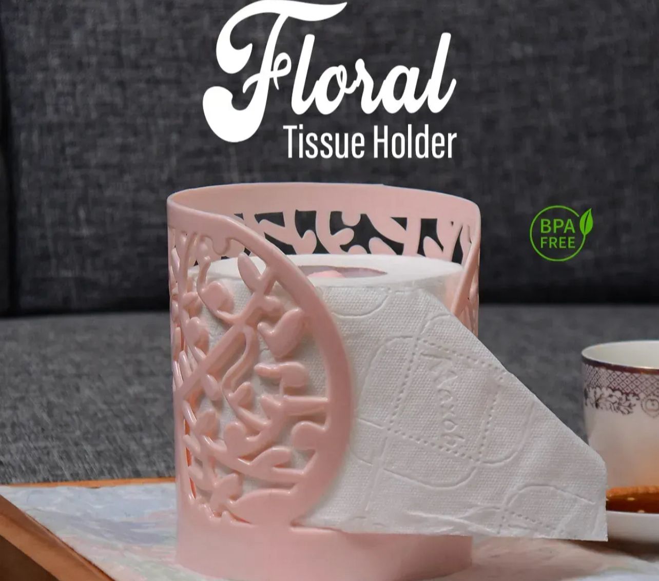 Premium Floral Tissue Holder