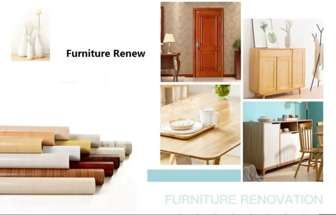 Sticker Waterproof PVC Vinyl Wood Grain For Car Kitchen Wardrobe Cabinet Furniture Door