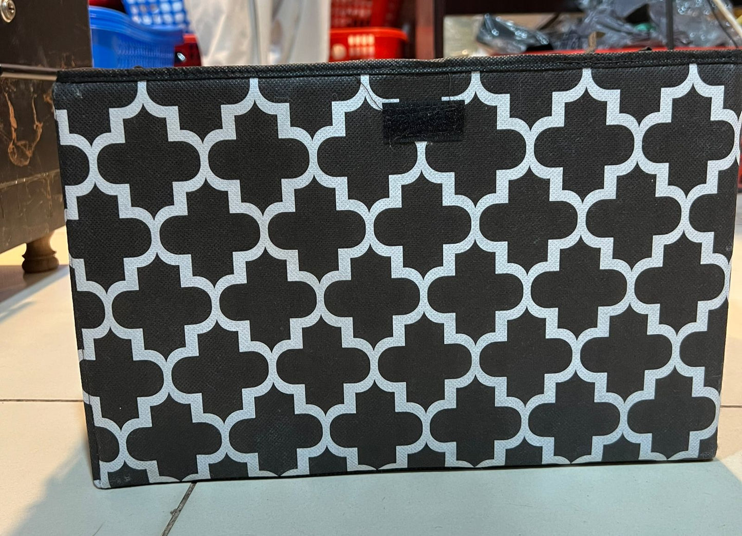 Kids large Toy Storage Box Container Bins for Nursery, Playroom Flip-Top Lid, Decorative Holders Collapsibe Storage Box Home Organizer (Black)