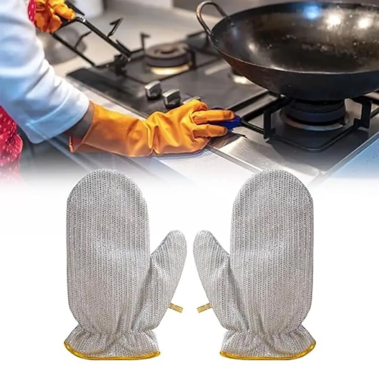 Steel Wire Cleaning Gloves