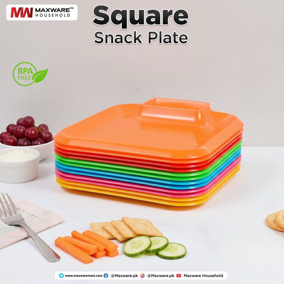Snack Plate Square(2 pcs)