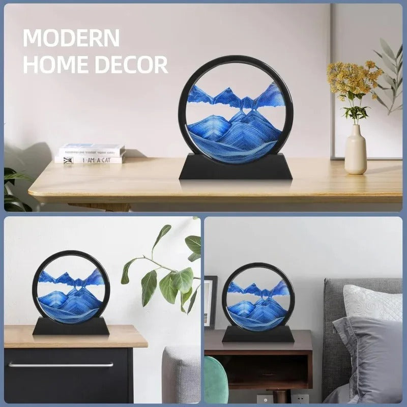 3D Hourglass Quicksand Moving Sand Art