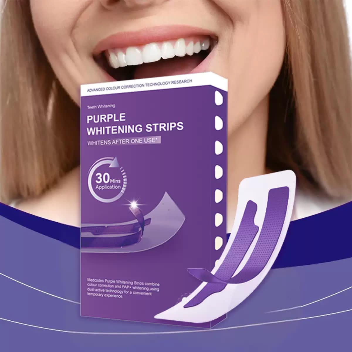 Purple Whitening Strips for Teeth, Whitening Strips