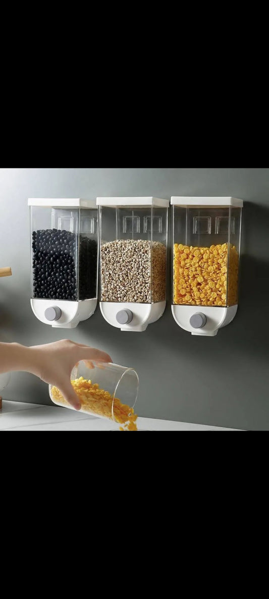 1.5L Wall Mounted Rice & Pulses Dispenser