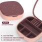 Eleven Rings travel mini jewelry box ring organizer for ring earrings necklaces with mirror