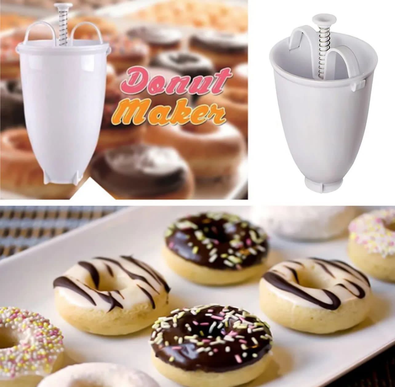 Manual donut maker