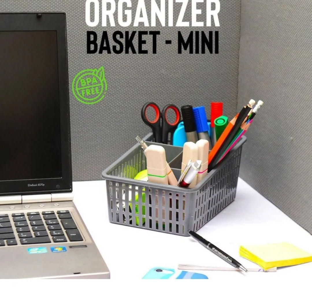Household - Organizer Basket Mini, High Quality Multipurpose Basket, Available in 6 Colors, Size: 20 cm x 13.5 cm
