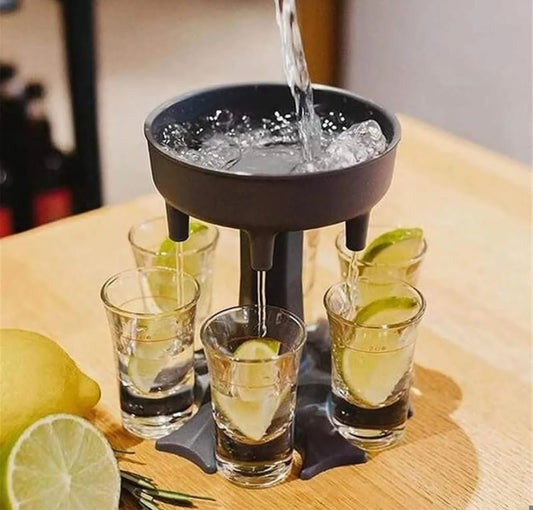 Six Glass Dispenser & Holder (Glass not include)