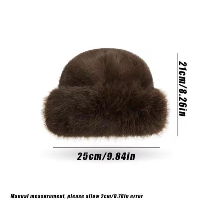 New Fluffy Bucket Winter Hat For Women