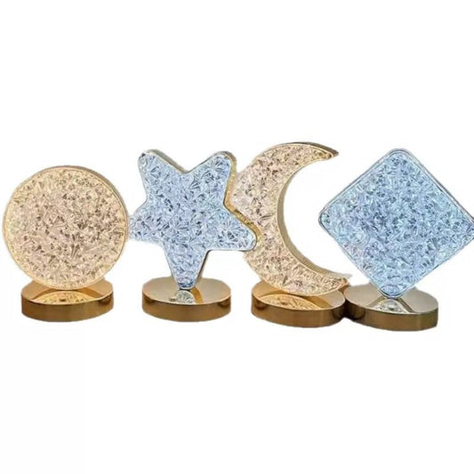 Three-Color Creative Personality, Modern and Simple Iron Crystal Table lamp