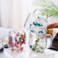 Double wall flower mug 350ml