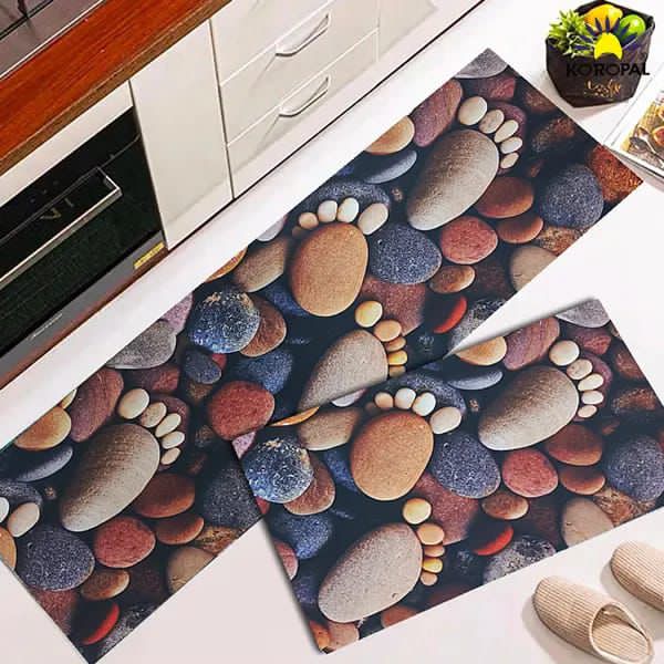 2 PC set kitchen mat