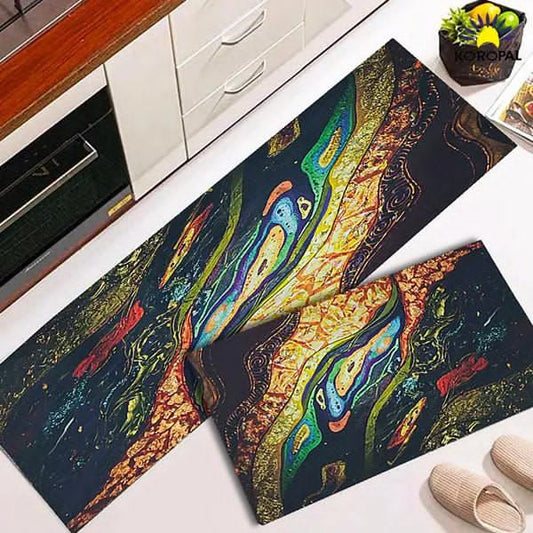 2 PC set kitchen mat