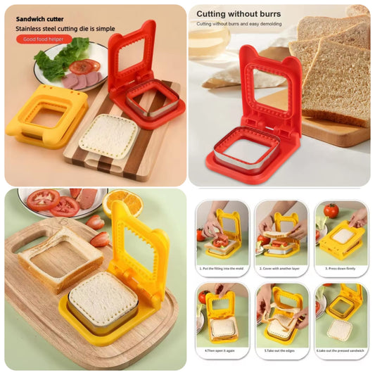 Cute Sandwich Bread 🍞 Cutter And Sealer 
Square ⬜ Shape