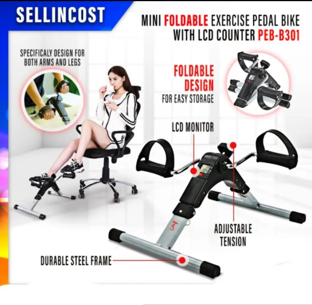Best Arm Leg Exercise Bike Pedal Exerciser
Mini Smart Fitness Cycle Exercise Bike Pedal Exerciser Cum Cardio Cycle with Digital Display for Men & Women (Upright Exercise Bike)