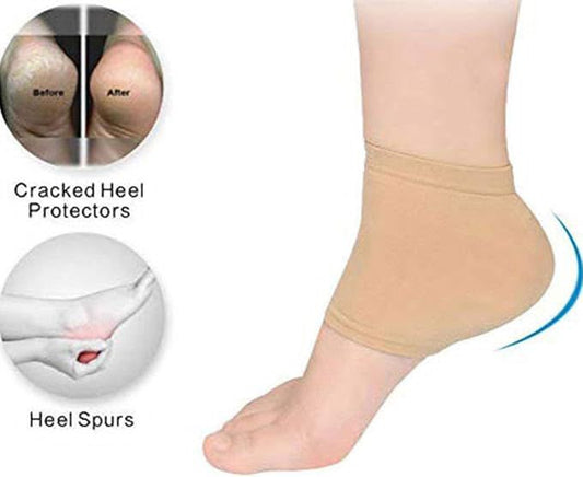 Foot Heels Socks Shockproof Silicone Anti-Crack Moisturizing Shoes Pads