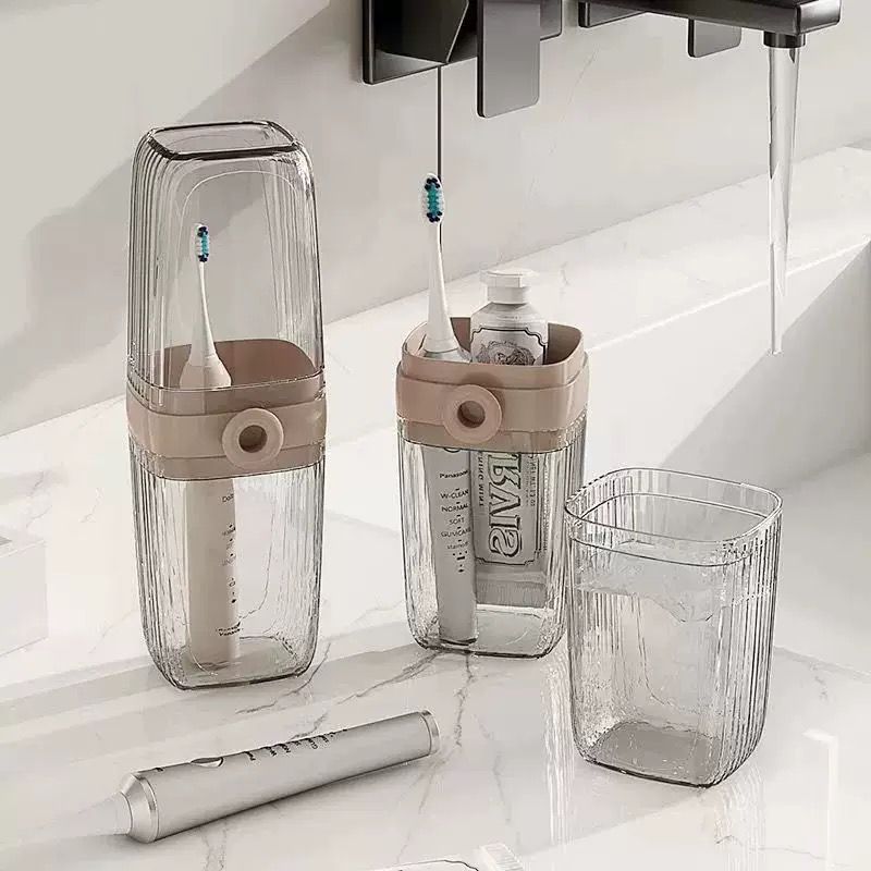Travel brush holder