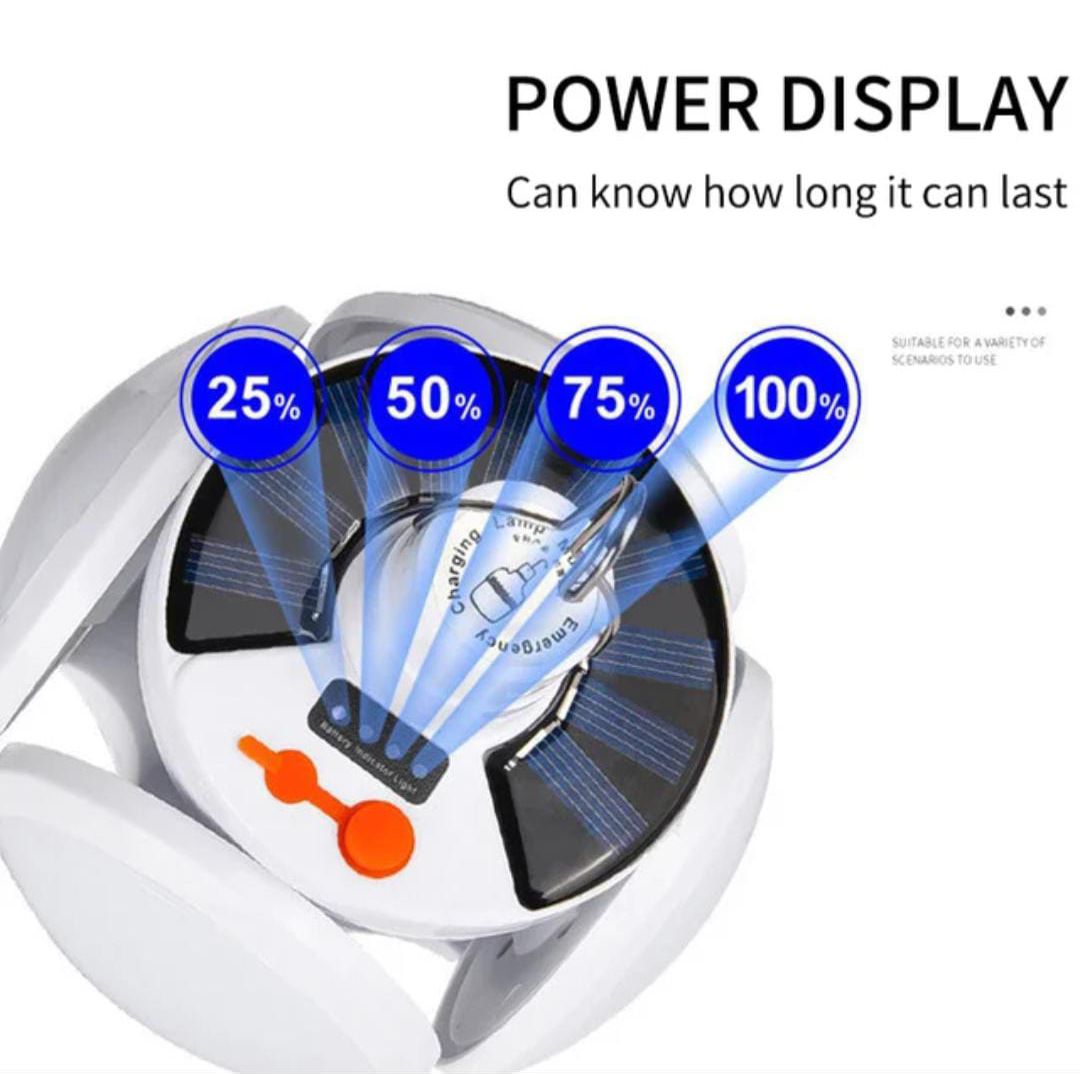 Solar emergency charging lamp