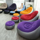 inflable sofa 1 x sofa 
1 x leg rest 1 x manual pump