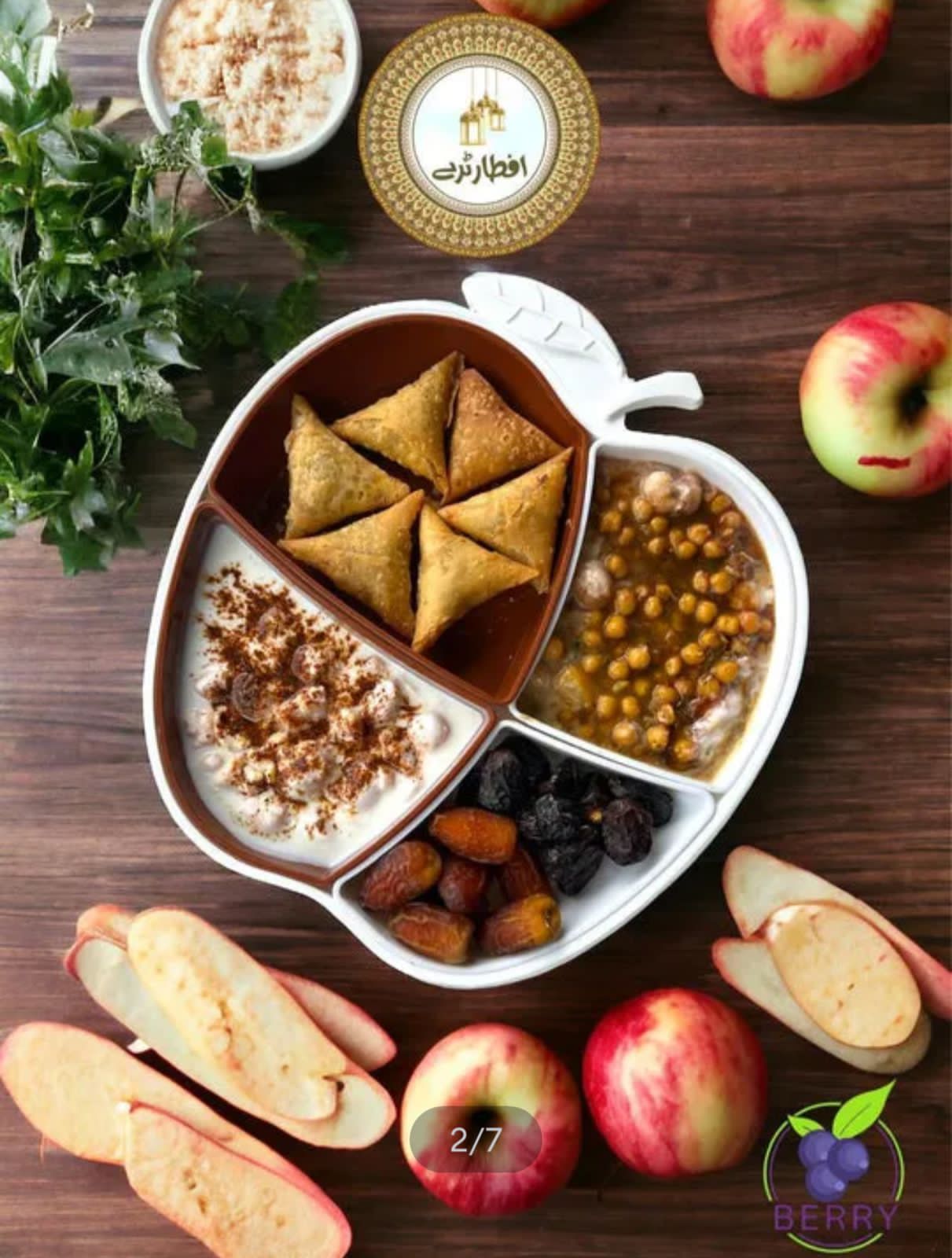 Apple Shape Tray (Plastic Material)