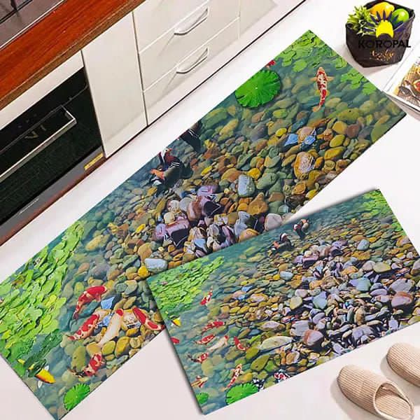 2 PC set kitchen mat