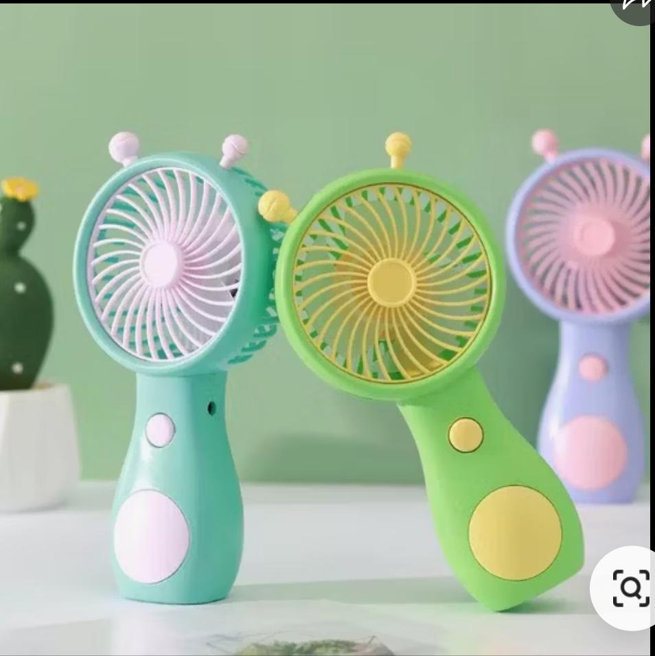 Mini snail-style portable fan