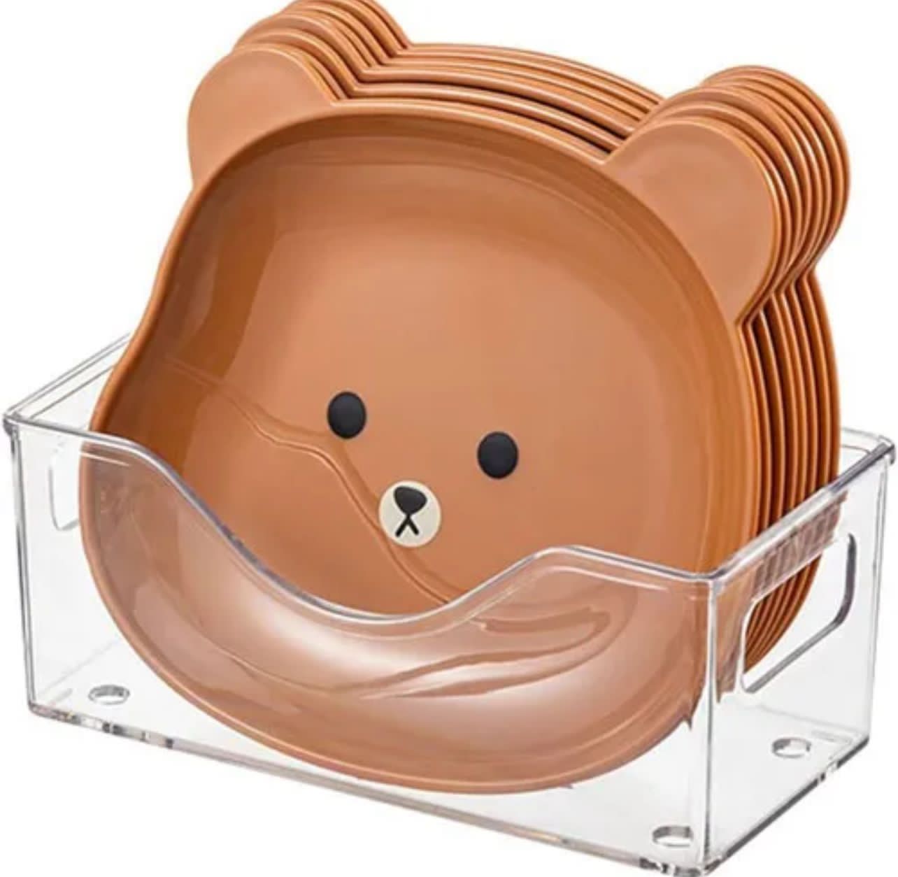 8pcs Bear Plate set