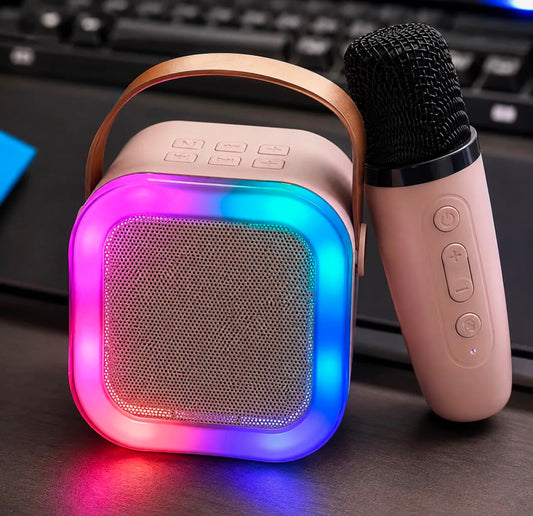 K12 Wireless Karaoke Microphone with RGB Speaker