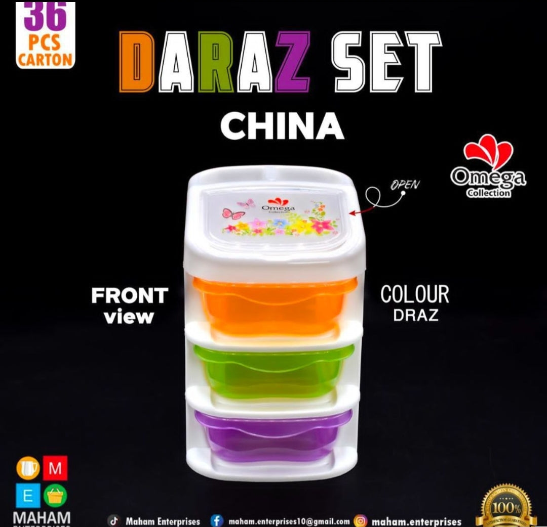 China daraz pack of 3 box set storage container
