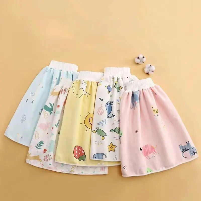 The new four seasons cotton soft baby high-waisted waterproof, leakproof, comfortable, breathable and urine-proof skirt

Size 6 Months To 2 Years