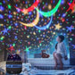 Starry light projector table lamp bedroom crystal magic ball lamp