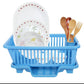 Fancy Plate Rack  - 3 in 1 Large Durable Plastic Kitchen Sink Dish Rack