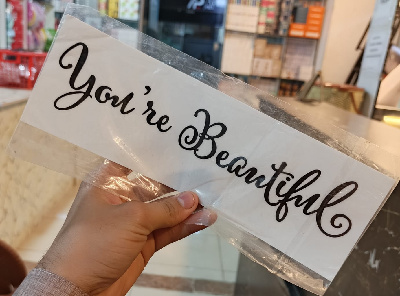 You're beautiful sticker