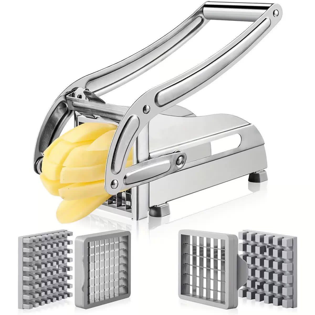 Stainless steel potato chipper